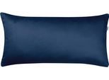 Dekokissen "Pure", blau (marine, blau, unifarben), B:40cm L:80cm, Obermaterial: 100% Baumwolle, SCHÖNER WOHNEN-KOLLEKTION, Dekokissen_Sitzkissen_Kissenhüllen, 2-teilig, aus Baumwolle