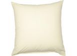 Kissenbezug JANINE "PIANO 0125 31 80x80", beige (creme), B:80cm L:80cm, Mako-Soft-Seersucker, Seersucker, Kissenbezüge, Kissenbezug, mit Reißverschluss