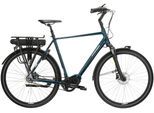 E-Bike KROSS "E-Citybike Sentio Hybrid 5.0 28 Zoll blau - Shimano Mittelmotor" Gr. 61, blau (blau, schwarz), Elektrofahrräder, Herren, 61cm, 28 Zoll (71,12cm), SHIMANO 36 V/250 W, Mittelmotor DU-E500, Topseller