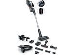 BOSCH Akku-Stielstaubsauger "BTS942WQC", weiß, B:25cm H:130cm T:21,6cm, Akkusauger, LED-Licht, HEPA-Filtersystem, Schnellladegerät, 2 Akkus, weiß