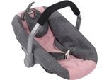 Puppen Autositz CHIC2000 "für Puppen bis Größe 50 cm", rosa (melange grau, rosa), Puppenausstattungen, KinderB:31cm H:32cm T:45cm, Kunststoff, Polyester, Stahl, Puppen Autositz, B:31cm H:32cm T:45cm