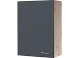 Hängeschrank FLEX-WELL "Morena", grau (basaltgrau, san remo eiche), B:60cm H:89cm T:32cm, Holzwerkstoff, Schränke, Hängeschrank, (B x H x T) 60 x 89 x 32 cm, für viel Stauraum