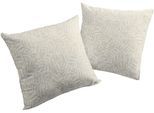 Dekokissen WIRTH "Gospic" Gr. 1, braun (braun, gemustert), B:40cm L:40cm, Obermaterial: 85% Polyester, 15% Baumwolle, Dekokissen_Sitzkissen_Kissenhüllen, Dekokissen