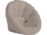 Gartensessel KARUP DESIGN "Nido out™, Loungesessel, Hocker, Chillsessel, Relaxsessel", beige, B:85cm H:75cm T:90cm, Sessel, Gartensessel, Outdoor geeignet, Schmutz- und Wasserabweisend, Made in Europe