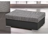 Hocker COLLECTION AB "John, B: 100 cm", schwarz (schwarz, grau), B:100cm H:40cm T:70cm, Hocker, Hocker, optional Federkernpolsterung