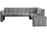 Essbank EXXPO - SOFA FASHION "Barista, bequem und elegant, hohe Bodenfreiheit", anthrazit, B:245cm H:83cm T:159cm, Sitzbänke, Essbank, Eckbank Barista bequem und elegant, hochwertige Detailverarbeitung