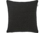 Dekokissen "Bay", schwarz (schwarz, unifarben), B:43cm L:43cm, Obermaterial: 85% Polyester, 15% Polyacryl, SCHÖNER WOHNEN-KOLLEKTION, Dekokissen_Sitzkissen_Kissenhüllen, Dekokissen, mit Bouclé-Effekt