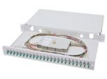 Digitus LWL Spleißbox, 1HE, bestückt, 24x LC DX, OM3
