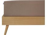 Spannbettlaken SCHIESSER "Elli", braun, B:180cm L:200cm, Jersey-Elasthan, Obermaterial: 97% Baumwolle, 3% Elasthan, Bettlaken, Spannbettlaken, für hohe Matratzen und Boxspringbetten, MADE IN GREEN by OEKO-TEX