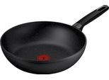 Wok TEFAL "Excell'Cook", schwarz, B:28,8cm H:10,3cm L:47,1cm Ø:28cm, Pfannen, Wok, leistungsstarke Antihaftbeschichtung, Induktion, metallspatelsicher