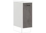 Auszugsunterschrank IMPULS KÜCHEN "Prag", In zwei Breiten für eine flexible Nutzung,, Höhe: 72,3 cm", grau (beton, optik schiefer dunkelgrau), B:30cm H:72,3cm T:57,6cm, Dekorfolie, Holzwerkstoff, Schränke, Auszugsunterschrank, vormontiert, mit Auszug, mit zwei Ablagekörben, mit Soft-Close