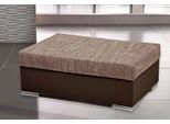 Hocker COLLECTION AB "John, B: 100 cm", braun (braun, cappuccino), B:100cm H:40cm T:70cm, Hocker, Hocker, optional Federkernpolsterung