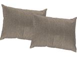 Dekokissen WIRTH "Torbole" Gr. 2, braun (dunkelbraun, meliert), B:40cm L:60cm, Obermaterial: 90% Polyester, 10% Baumwolle, Dekokissen_Sitzkissen_Kissenhüllen, Dekokissen