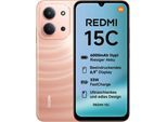 XIAOMI Smartphone "Redmi 15C 4+128GB", Energieeffizienz: A, orange (twilight orange), 128 GB, Mobiltelefone, Smartphone