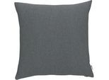 Dekokissen NEUTEX FOR YOU "Monza-ECO" Gr. 2, grau (anthrazit, unifarben), B:48cm L:48cm, Bezug: 53% Polyester, 44% Baumwolle, 3% sonstige Fasern, Dekokissen_Sitzkissen_Kissenhüllen, Dekokissen, ohne Füllung