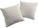 Dekokissen WIRTH "Telfort" Gr. 2, braun (braun, gemustert), B:50cm L:50cm, Obermaterial: 100% Polyester, Dekokissen_Sitzkissen_Kissenhüllen, Dekokissen