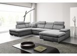 Wohnlandschaft WERK2 "Cordoba inkl. Bett, Bettkasten & Kopfteilfunktion, Breite 359 cm", grau, B:359cm H:86cm T:232cm, Sofas, Wohnlandschaft