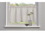 Scheibengardine OTTO HOME "Louvelle" Gr. 5, linen, B:120cm H:60cm, Polyester, Gardinen, Scheibengardine, Leinenoptik, Scheibengardine, modern, basic