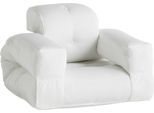 Gartensessel KARUP DESIGN "HIPPO Chair out™, Loungesessel in Schlafplatz verwandelbar", weiß, B:100cm H:75cm T:90cm, Sessel, Gartensessel, Outdoor geeignet, Schmutz- und Wasserabweisend, Made in Europe
