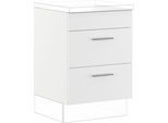 Kochfeldumbauschrank IMPULS KÜCHEN "Valencia", Breite/Höhe: 60/72,3 cm, mit Soft-Close", weiß, B:60cm H:72,3cm T:57,6cm, Dekorfolie, Holzwerkstoff, Schränke, Kochfeldumbauschrank, vormontiert
