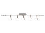 NÄVE LED Pendelleuchte "Tony", grau (chromfarben), 5, Ø 5cm H: 22cm, 1 Stk., Leuchten, individuell einstellbar, LED Pendelleuchte