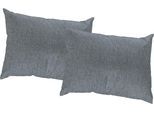 Dekokissen WIRTH "Torbole" Gr. 2, blau (dunkelblau, meliert), B:40cm L:60cm, Obermaterial: 90% Polyester, 10% Baumwolle, Dekokissen_Sitzkissen_Kissenhüllen, Dekokissen