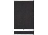 Handtuch LACOSTE "LCASUAL", bitume, B:55cm L:100cm, Frottier, Obermaterial: 100% Baumwolle, Handtücher, Handtuch, mit Label-Applikationen und Bordüre