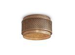 Good & Mojo , Naturfarben, Schwarz , Holz , Bambus , 25 cm , LED-Leuchtmittel austauschbar ,