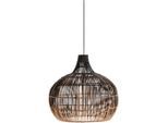 PR Home , Naturfarben, Schwarz , Naturmaterialien , 38.5 cm , Beleuchtung, Innenleuchten, Hängeleuchten