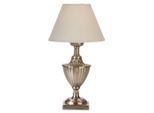 PR Home , Creme, Silberfarben , Metall , 16x33x16 cm , Beleuchtung, Innenleuchten, Tischlampen, Tischlampen