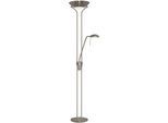SEARCHLIGHT Stehlampe "Mother and Child Stehleuchte - Satin, Silber & Glas", satin, silberfarben, klar, gefrostet, H: 180cm, 1 Stk., Leuchten, Stehlampe