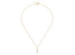 Kette mit Anhänger SMART JEWEL "Anhänger mit Zirkonia, Silber 925", gold, Halsketten, Damen, 45cm, Silber 925 (Sterlingsilber)