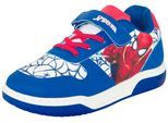 Sneaker DISNEY "SPIDERMAN", Mädchen, Gr. 24, blau, Textil, Schuhe Sneaker, mit cooler Blinkfunktion