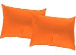Dekokissen WIRTH "Umea" Gr. 1, orange (orange, unifarben), B:40cm L:40cm, Obermaterial: 100% Polyester, Dekokissen_Sitzkissen_Kissenhüllen
