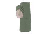 Kilt VOSSEN "Wellness Set, ideal für Sauna & Spa, Hotelbademantel, Morgenmantel", grün (detox grün), L:160cm, Baumwoll-Mix, Hausmäntel, Musselin, 1 Spa Dress +1 Turban in einem Set inkl. Geschenkverpackung