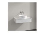Villeroy und Boch Antao Waschtisch-Unterschrank L08050GF mit Beleuchtung, 1 Auszug, 800 x 190 x 500 mm, Front ohne Struktur, Glossy White Lacquer / Glossy White Lacquer