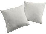 Dekokissen WIRTH "Torbole" Gr. 1, braun (hellbraun, meliert), B:40cm L:40cm, Obermaterial: 90% Polyester, 10% Baumwolle, Dekokissen_Sitzkissen_Kissenhüllen
