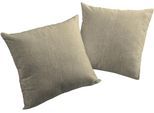 Dekokissen WIRTH "Torbole" Gr. 1, braun (mittelbraun, meliert), B:40cm L:40cm, Obermaterial: 90% Polyester, 10% Baumwolle, Dekokissen_Sitzkissen_Kissenhüllen