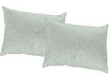 Dekokissen WIRTH "Telfort" Gr. 3, grün (grün, gemustert), B:40cm L:60cm, Obermaterial: 100% Polyester, Dekokissen_Sitzkissen_Kissenhüllen