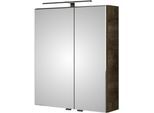 Spiegelschrank SAPHIR, braun (eiche ribbeck quer nachbildung), B:60cm H:70,3cm T:14,9cm, Holzwerkstoff, Schränke, Spiegelschrank