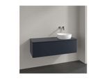 Villeroy und Boch Antao Waschtisch-Unterschrank K34050HG 120x36x50cm, Hahnloch, Waschbeckenplattenfarbe Lack, midnight blue matt lacquer