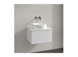 Villeroy und Boch Antao Waschtisch-Unterschrank K29150GF 60x36x50cm, Hahnloch, Waschbeckenplattenfarbe Lack, glossy white lacquer