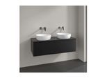 Villeroy und Boch Antao Waschtisch-Unterschrank L35050PD mit Beleuchtung, 1 Auszug, 1200 x 360 x 500 mm, Front ohne Struktur, Black Matt Lacquer / Black Matt Lacquer