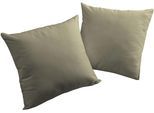 Dekokissen WIRTH "Umea" Gr. 2, grau (dunkelgrau, unifarben), B:50cm L:50cm, Obermaterial: 100% Polyester, Dekokissen_Sitzkissen_Kissenhüllen