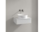 Villeroy und Boch Antao Waschtisch-Unterschrank K07110GF 60x19x50cm, Waschbeckenplattenfarbe Lack, glossy white lacquer