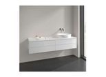 Villeroy und Boch Antao Waschtisch-Unterschrank K27050GF 160x36x50cm, Hahnloch, Waschbeckenplattenfarbe Lack, glossy white lacquer