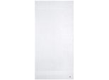 Duschtuch LACOSTE "LLECROCO", blanc, B:70cm L:140cm, Frottier, Obermaterial: 100% Baumwolle, Handtücher, mit Label-Applikationen