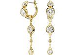 Paar Creolen SWAROVSKI "Schmuck Geschenk Imber Drop-Ohrhänger", gelb (gelbgoldfarben, metallfarben, kristallweiß, kristallweiß), Ohrringe, Damen, Metall, mit Swarovski Kristall - Einhänger abnehmbar