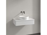 Villeroy und Boch Antao Waschtisch-Unterschrank K08010GF 80x19x50cm, Waschbeckenplattenfarbe Lack, glossy white lacquer