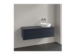 Villeroy und Boch Antao Waschtisch-Unterschrank K23150HG 120x36x50cm, Hahnloch, Waschbeckenplattenfarbe Lack, midnight blue matt lacquer